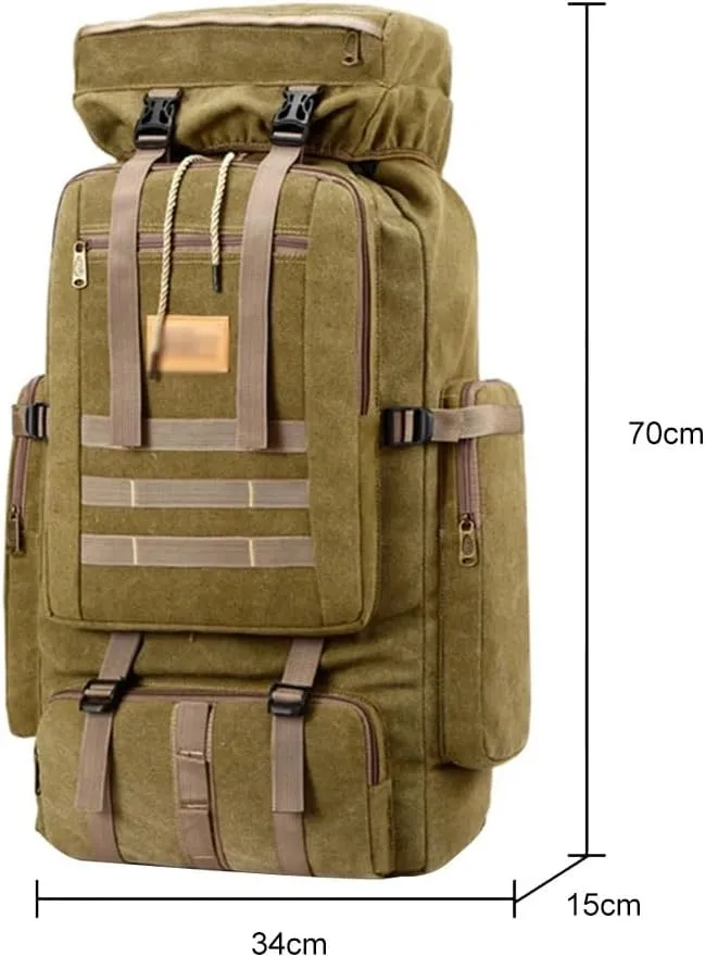 JSEIAJB 80L Men Travel Backpack Multifunctional Rucksacks Wear-resistant Storage Bags For Outdoor Cycling