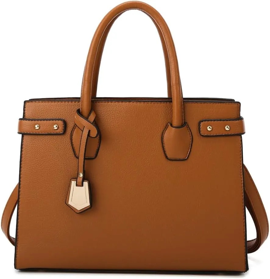 JSEIAJB Women Composite Bag Solid Color Leather Ladies Shoulder Crossbody Bags