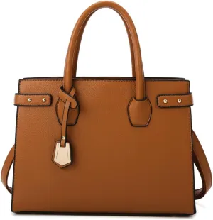 JSEIAJB Women Composite Bag Solid Color Leather Ladies Shoulder Crossbody Bags