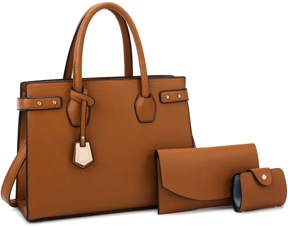 JSEIAJB Women Composite Bag Solid Color Leather Ladies Shoulder Crossbody Bags