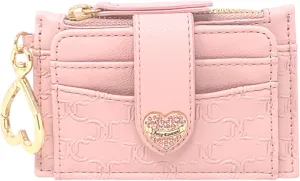 Juicy Couture Women's Tab Elongated Card Case with Keyring (That Bling Pink Diamond)