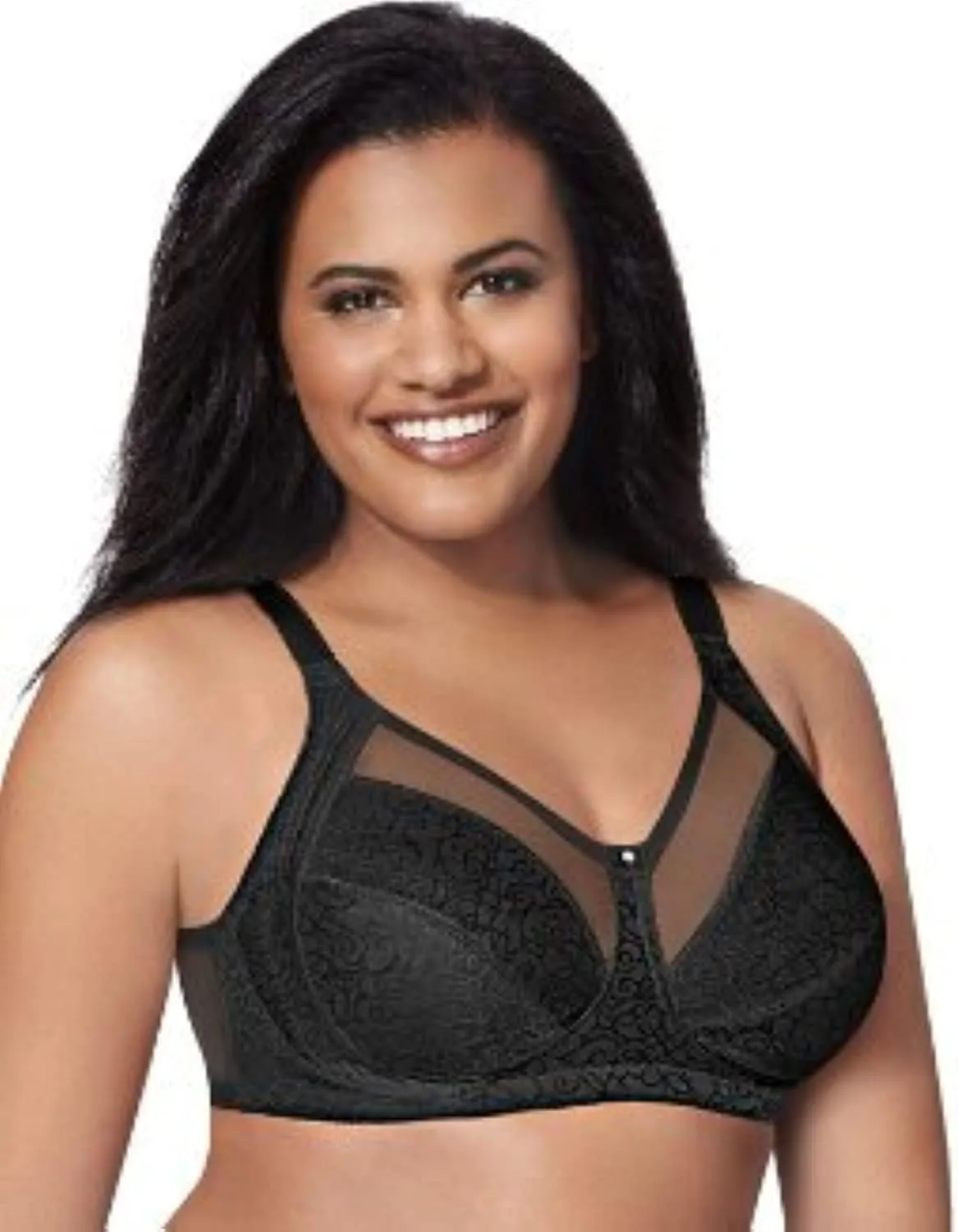 Just My Size Women's Lace Foam Wire, Shaping Bra with Convertible Straps