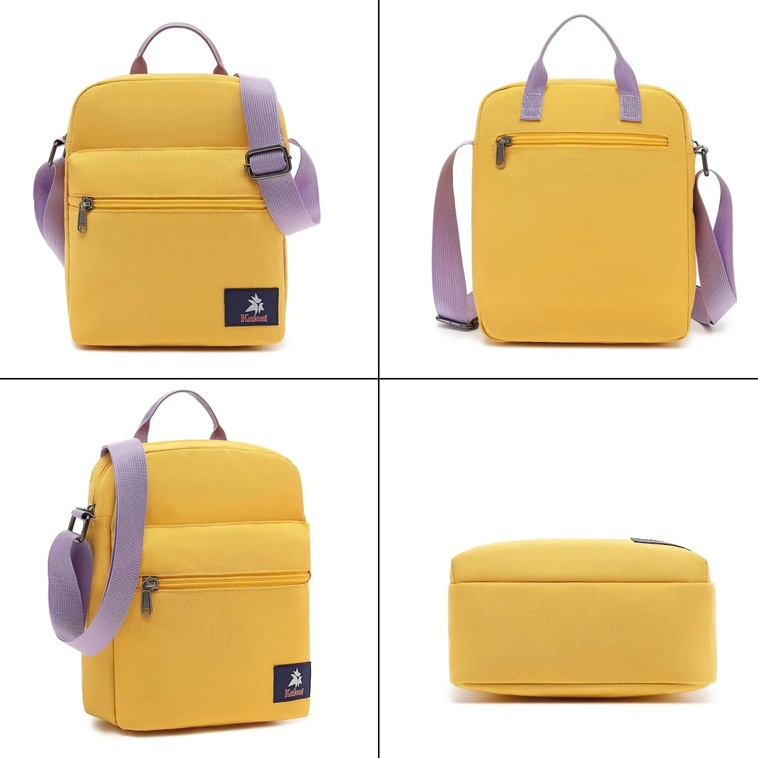 Kalesi Small Canvas Crossbody Bag and Purse Set for Girls and Women