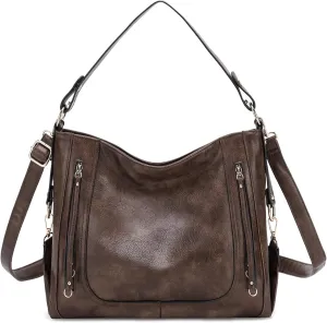 Kasqo Hobo Bags for Women,Large Ladies Purses and Handbags Vegan Leather Shoulder Bags Fashion Satchel Bag Tote Bags