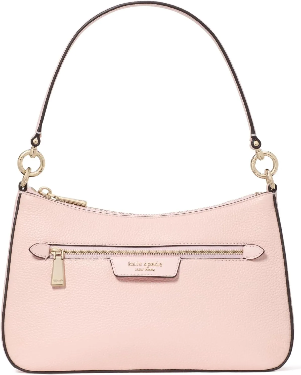 kate spade new york Hudson Pebbled Leather Convertible Crossbody, Pastry Pink