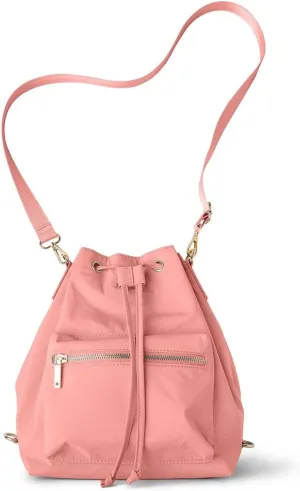 KEDZIE Aries Convertible Bucket Bag 3-Way Backpack Crossbody Strap Purse for Women