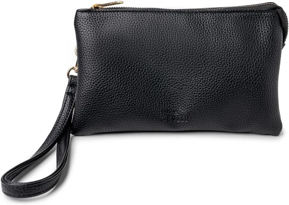 KEDZIE Eclipse Vegan Leather Convertible Purse Wallet Crossbody Bag for Women