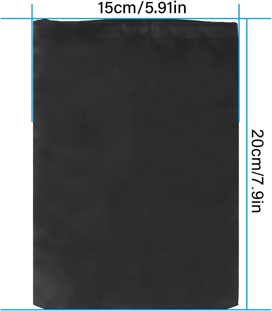 Keenso 10PCS Black Drawstring Carry Bag,Waterproof,Drawstring Pouch Skipping Rope Carry Bag,Skipping Rope Storage Bag