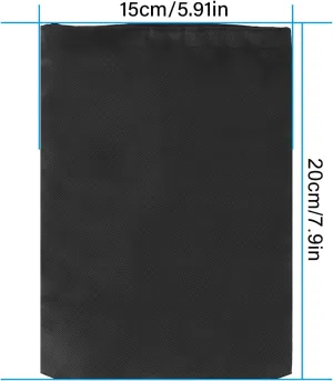 Keenso 10PCS Black Drawstring Carry Bag,Waterproof,Drawstring Pouch Skipping Rope Carry Bag,Skipping Rope Storage Bag