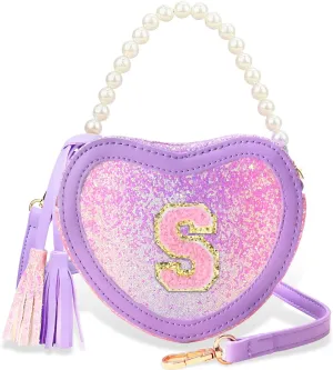 Kids Purse for Girls Heart Purse - Little Girls Toddler Purse Girls Shoulder Bag for Girls Gifts Purple S