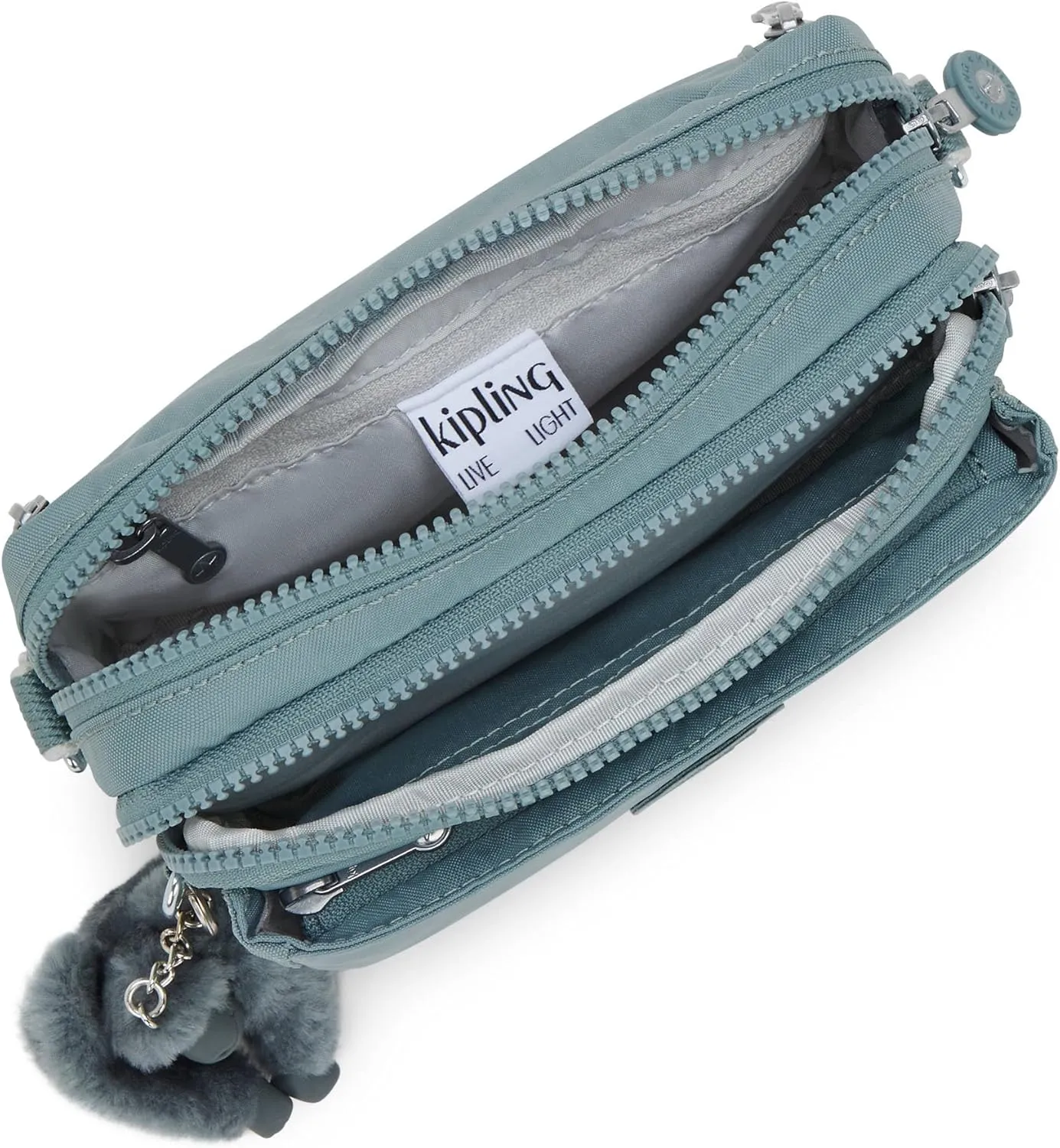 Kipling Women's Abanu Multi Crossbody Bag, Lightweight, Adjustable Waist Pack with Multi-Compartment Zip Pockets