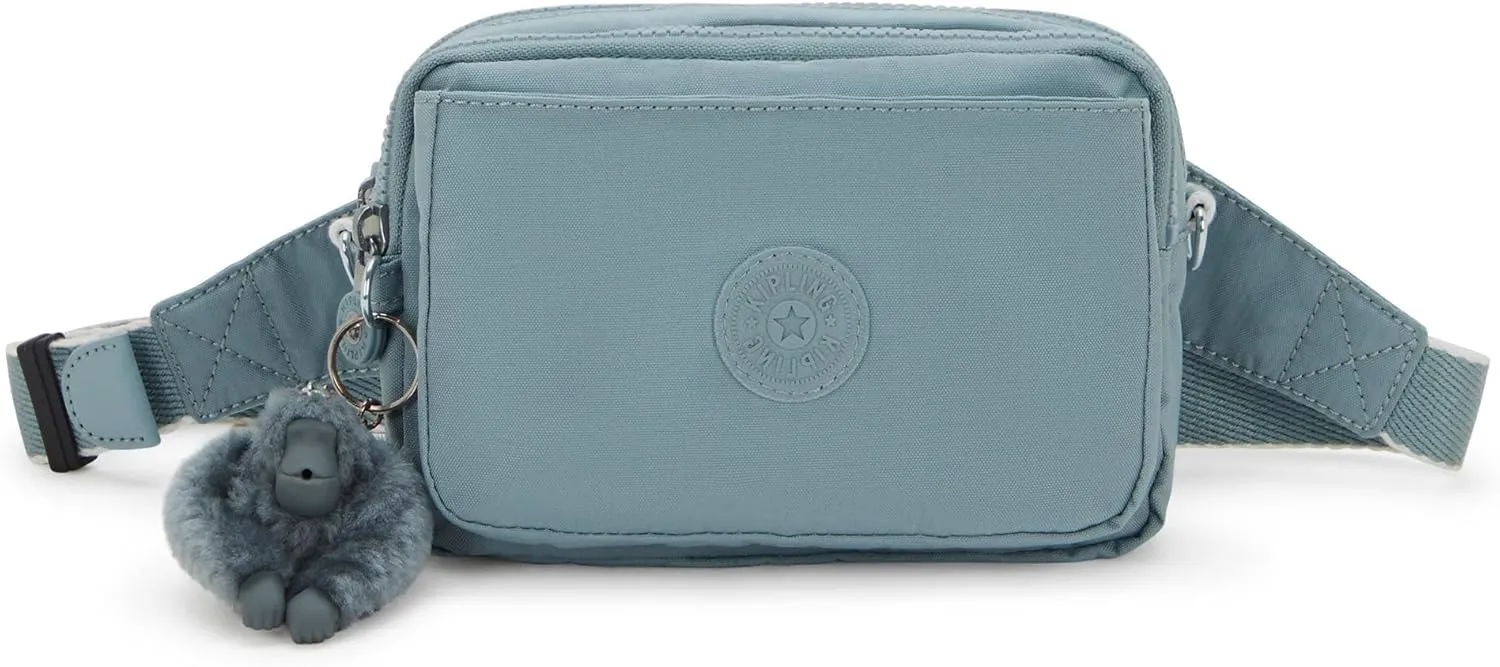 Kipling Women's Abanu Multi Crossbody Bag, Lightweight, Adjustable Waist Pack with Multi-Compartment Zip Pockets