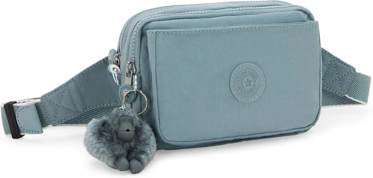 Kipling Women's Abanu Multi Crossbody Bag, Lightweight, Adjustable Waist Pack with Multi-Compartment Zip Pockets
