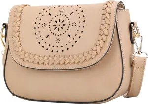 KKXIU Crossbody Bags for Women Hollow Purses with Adjustable Strap