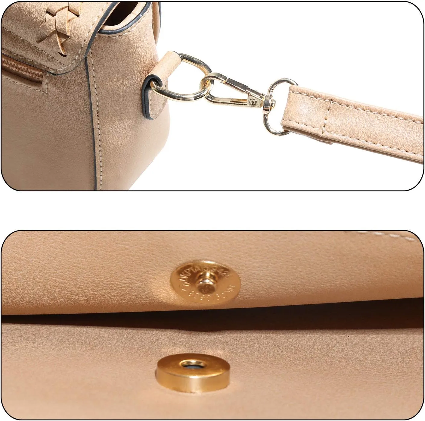 KKXIU Crossbody Bags for Women Hollow Purses with Adjustable Strap