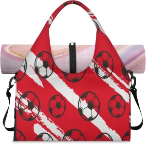 KOBLEN Yoga Gym Bags for Women Duffel Bag with Shoe Compartment and Yoga Mat Portable Weekender Bags for Pilates Travel Offices Workout Beach
