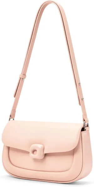 LA FESTIN Cowhide Leather Shoulder Bag for Women - Adjustable Strap Crossbody satchel bags for womenfor with Buckle Closure