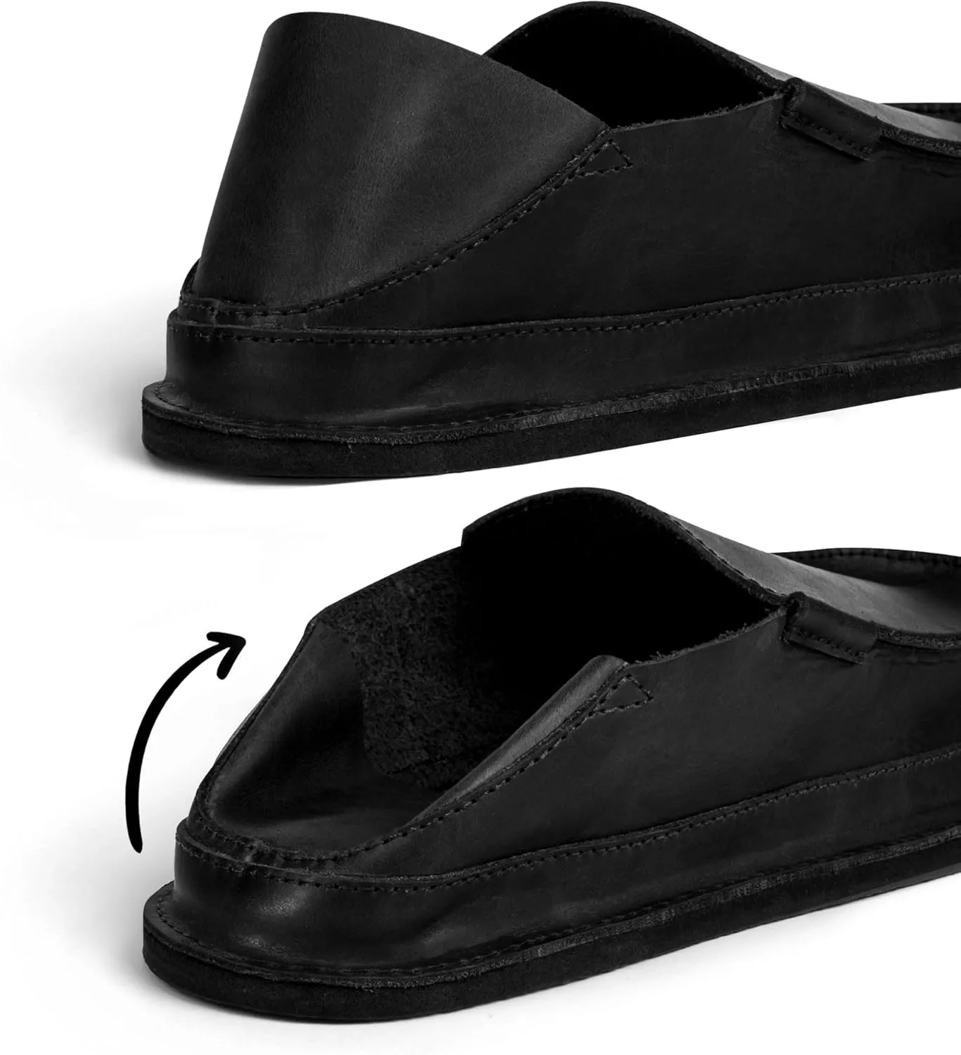 La Leche, Convertible Slip-on Slippers, Indoor and Outdoor Scuff Slippers, Shoes for Home, Full Grain Leather & Memory Foam, Handmade