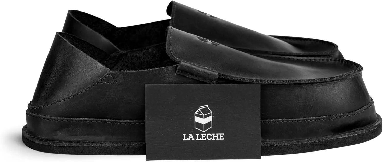 La Leche, Convertible Slip-on Slippers, Indoor and Outdoor Scuff Slippers, Shoes for Home, Full Grain Leather & Memory Foam, Handmade