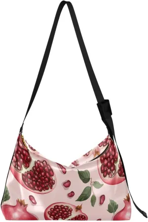 Ladies Purse Crossbody Trendy Womens Crossbody Sling Bag Large Shoulder Purse Funny Kumquat Fruit Purple