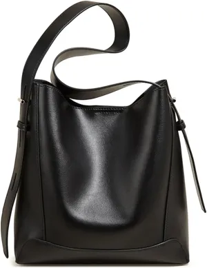Lady Women Hobo Bucket Bag Split Leather Shoulder Bags Large Handbag