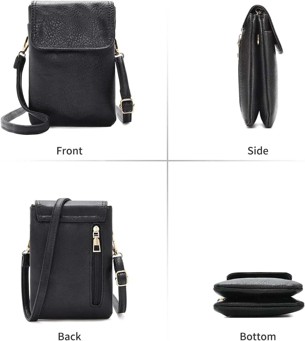 LAORENTOU Designer Crossbody Bag for Women,Small Shoulder Phone Bags for Ladies,Purses with Adjustable Shoulder Strap