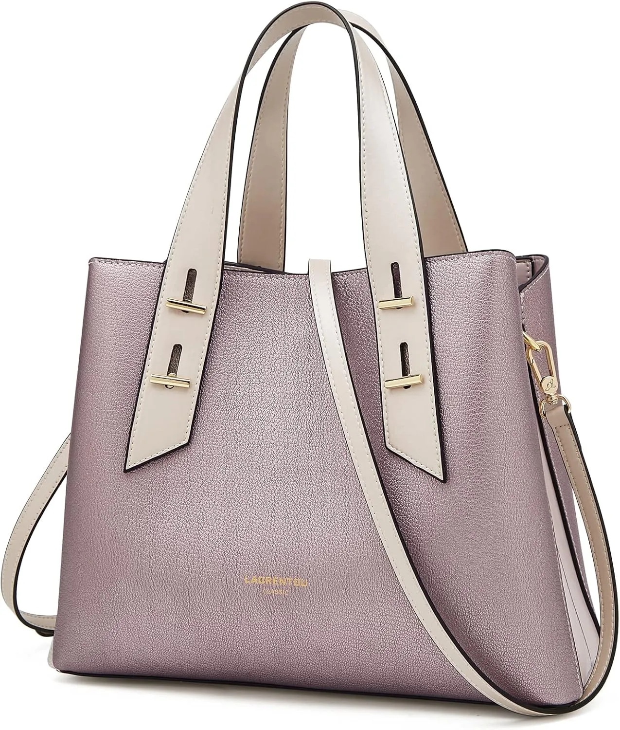 LAORENTOU Women Crossbody Handbags Cow Leather Satchel Handbags for Women Top-handle Shoulder Tote Purses