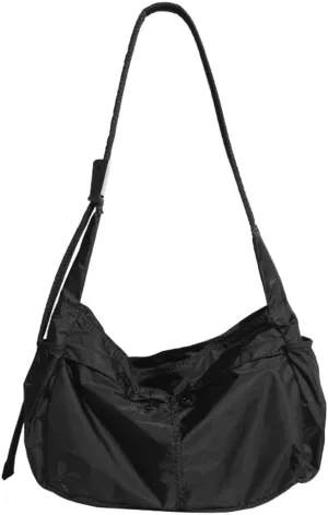 Large Crossbody Bags for Women Men Nylon Crescent Bag Casual Purse Shoulder Bag with Adjustable Strap