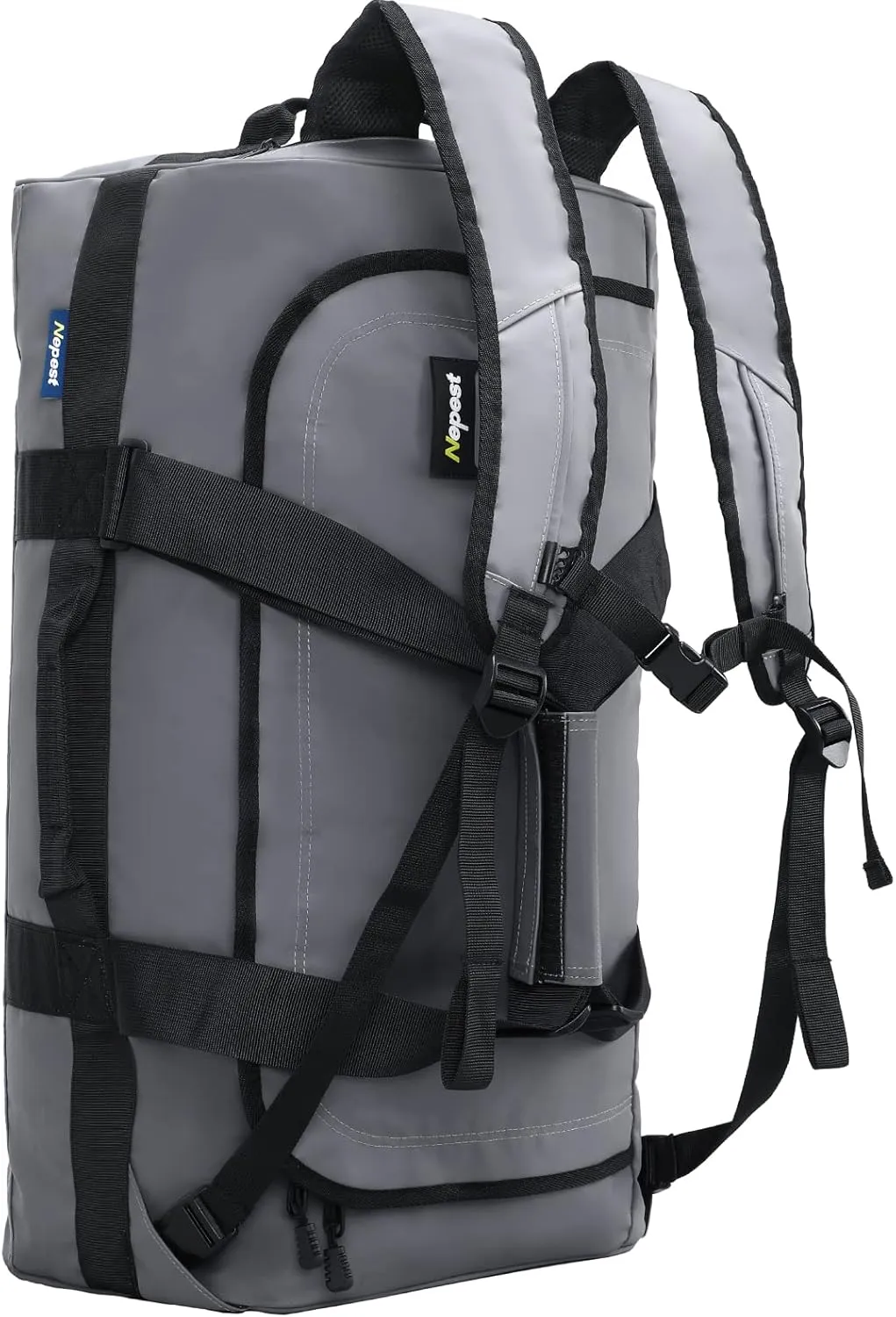 Large Duffel Backpack Bag, 3-Way Water Resistant Gym Duffle Bag with Shoe Compartment for Sports Workout