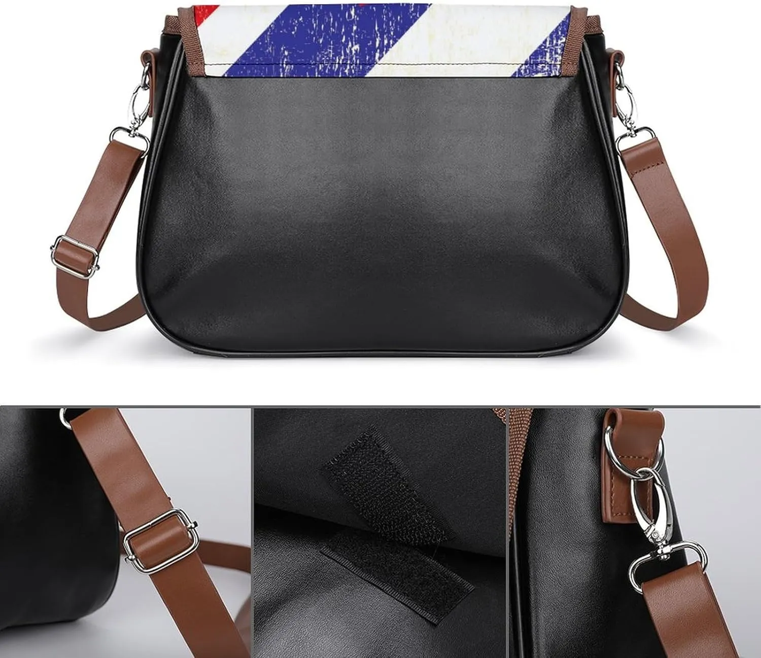 Leather Crossbody Bag for Women Men Strap Small Purse Wallet Shoulder Handbag