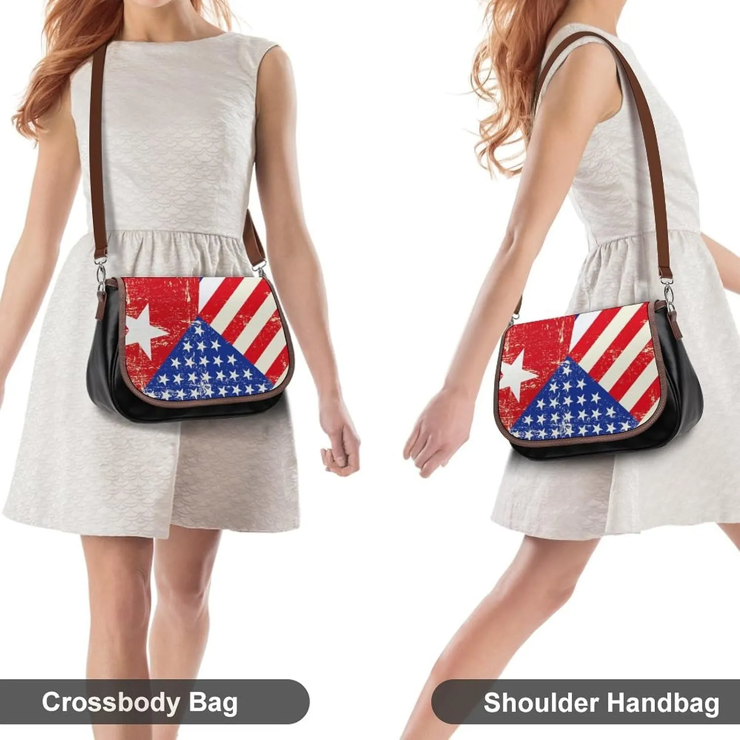 Leather Crossbody Bag for Women Men Strap Small Purse Wallet Shoulder Handbag