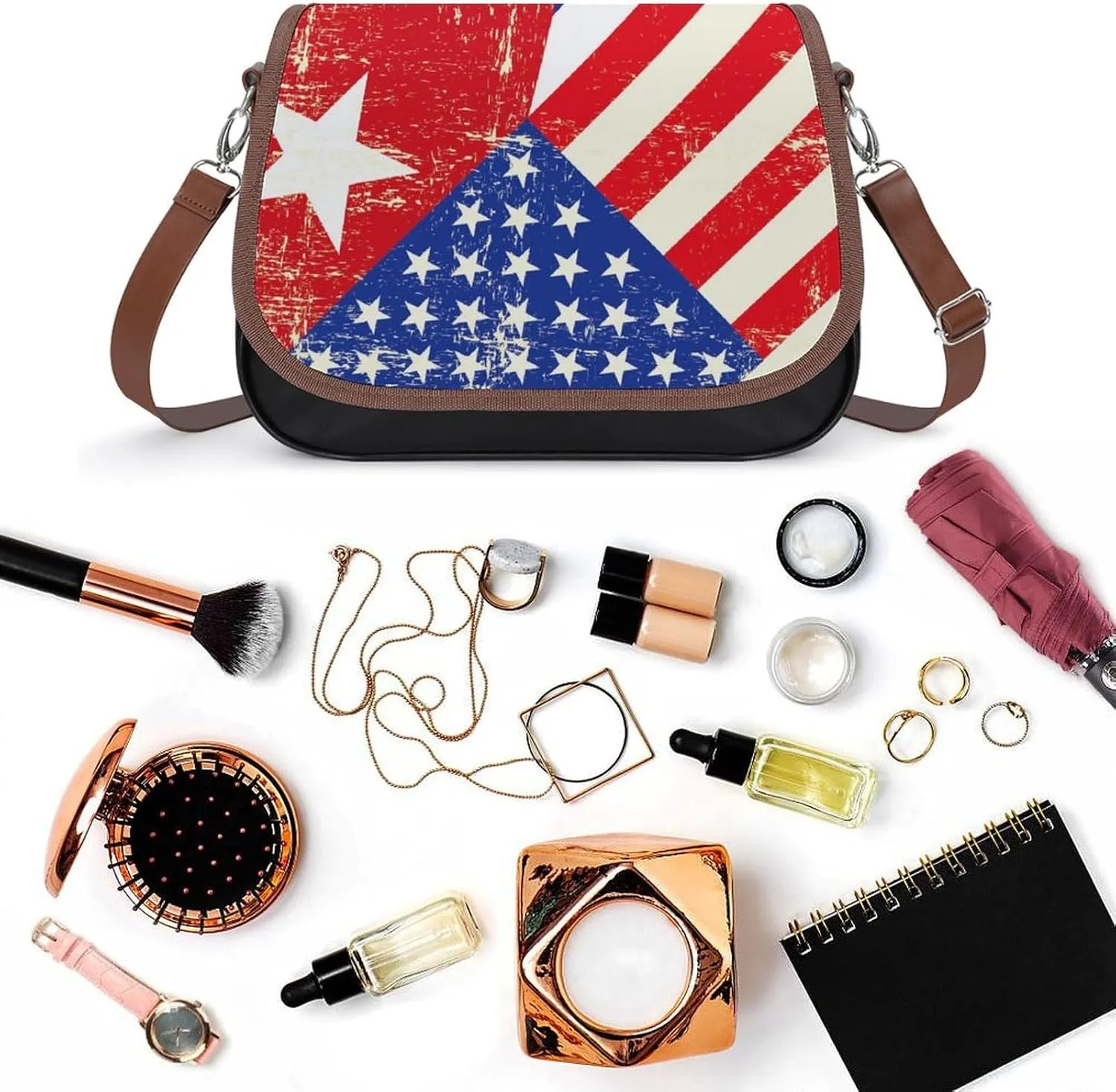 Leather Crossbody Bag for Women Men Strap Small Purse Wallet Shoulder Handbag