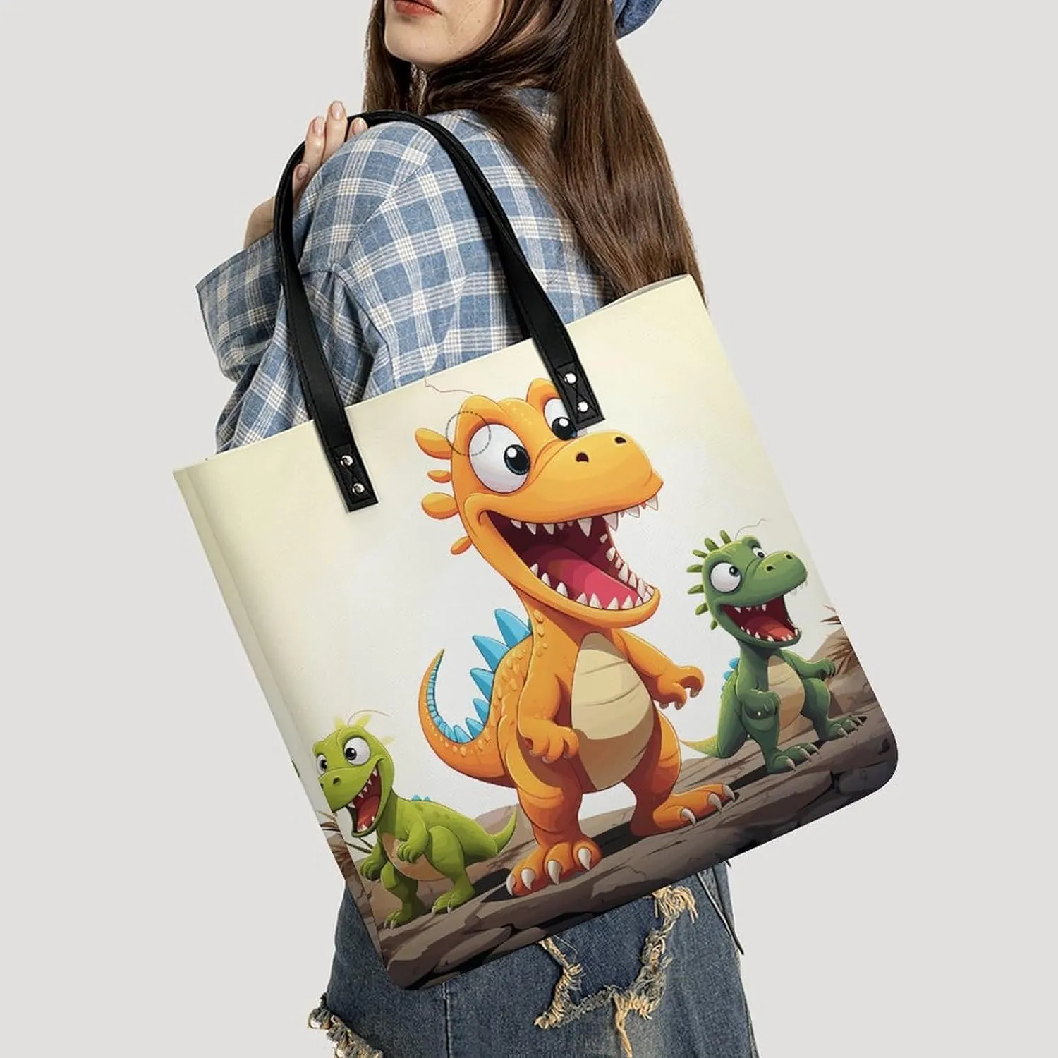 Leather Handbag for Women Tote Bag with Magnetic Buckle Violin Sheet Music Crossbody Bag Shoulder Bag