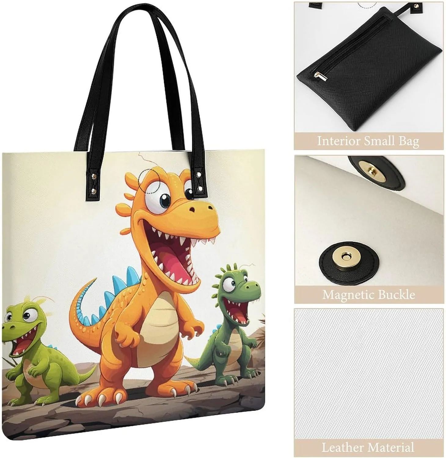 Leather Handbag for Women Tote Bag with Magnetic Buckle Violin Sheet Music Crossbody Bag Shoulder Bag