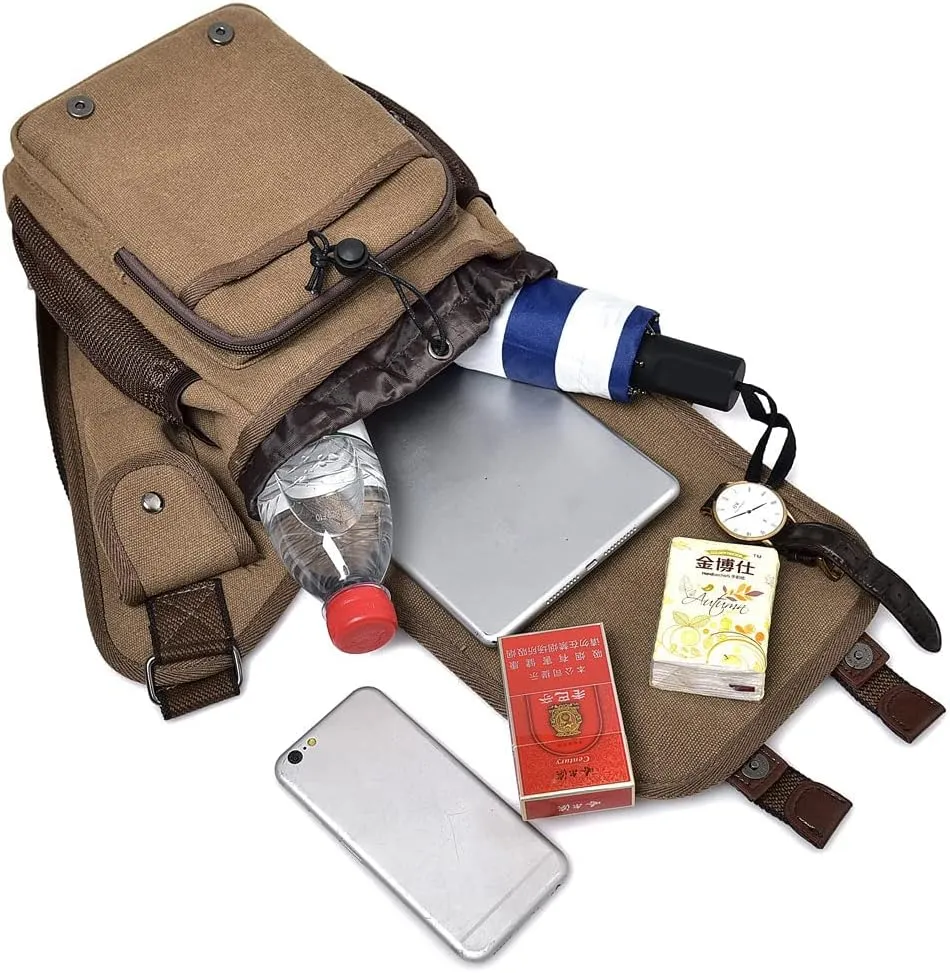 Leather Waist Pack Drop Leg Bag for Men Women Belt Bumbag Multi-Purpose Motorcycle Bike Outdoor Sports Tactical Cycling Riding Hiking Camping Pouch