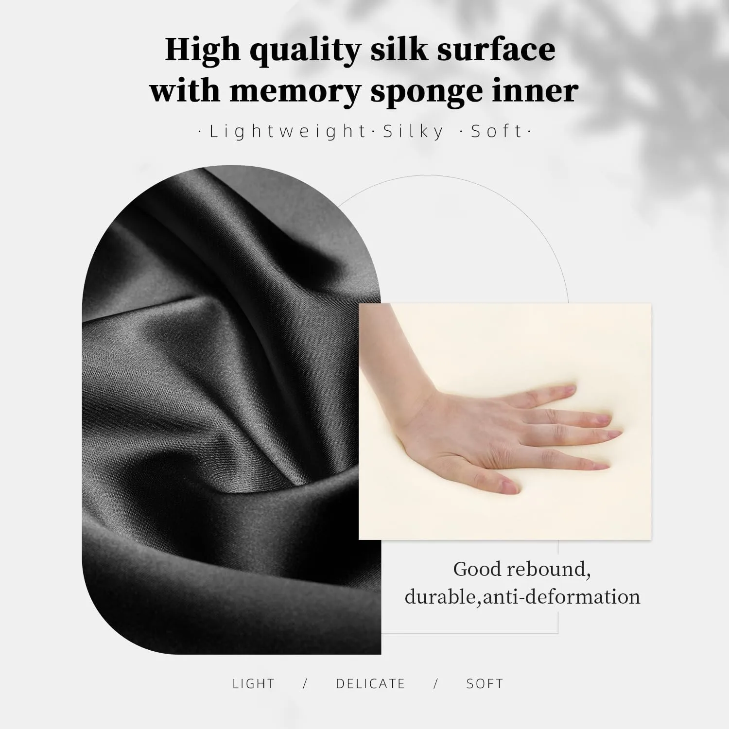 Lindy19 Purse Pillow Insert, Inner Sponge Compatible with Mini Lindy Bags, Luxury Bag Lightweight Shaper with Silky Satins for Women Bags, Soft Memory Foam Inner (Black, Lindy19)