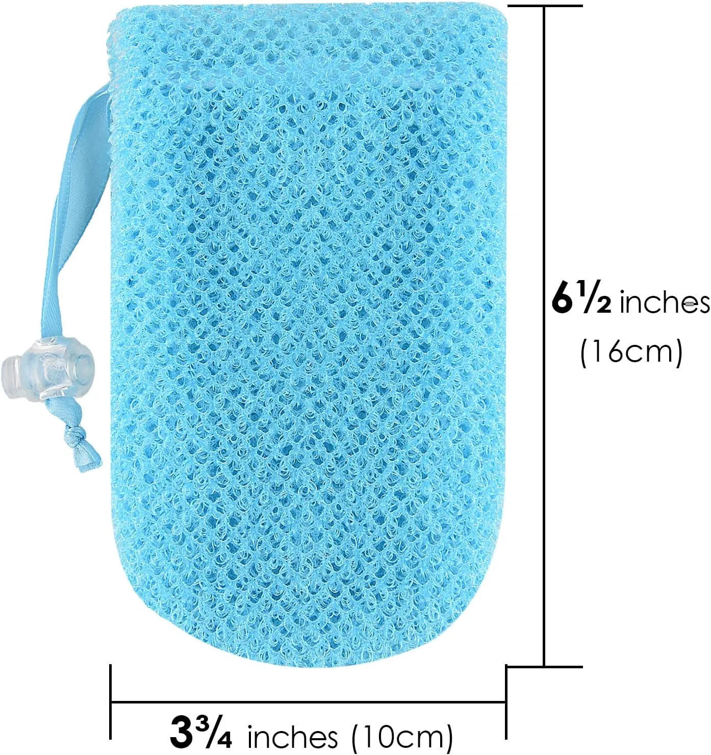 Linkidea 6 Pack Exfoliating Mesh Soap Bag Bulk Pack, Wholesale Multi-Pack, Nylon Bar Soap Saver Pouch with Drawstring, Exfoliator Body Scrubber Soap Pocket Holder for Bath Shower