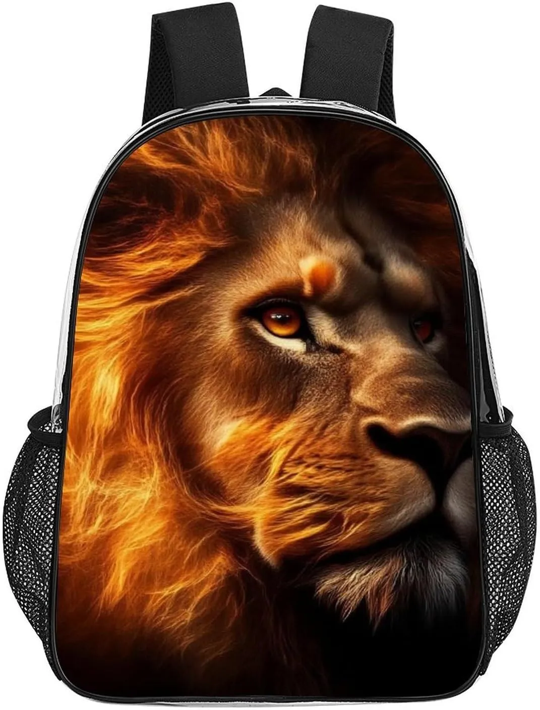 Lion Of Judah Rucksacks Lightweight Multipurpose Anti-Theft Shoulder Bag Large Capacity Business Computer Bag Transparent Bag