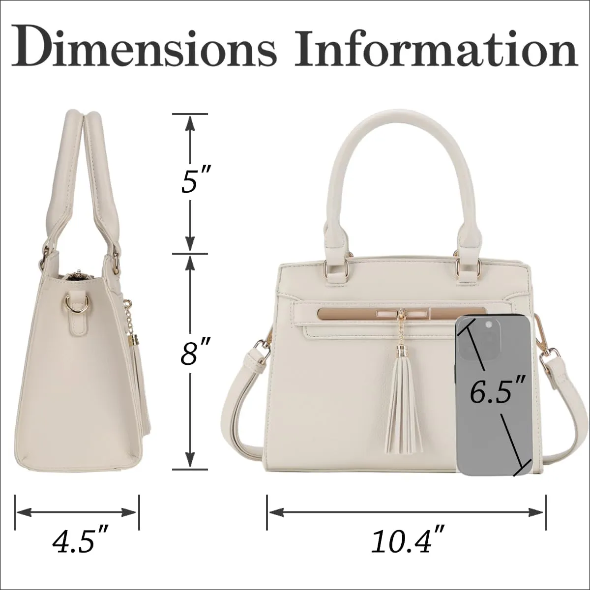 LJOSEIND Small Satchel Purses for Women - Fashionable Handbags, Top Handle Crossbody Bags with Adjustable Strap