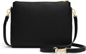 Lo & Sons The Pearl Crossbody Bag - Premium Vegan Leather Bag with Convertible Strap | Plant-Based Cactus Leather