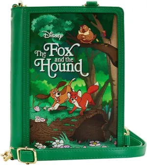 Loungefly Disney Fox and the Hound Classic Books Convertible Crossbody Purse
