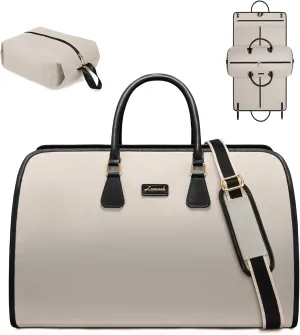 LOVEVOOK Garment Bags for Travel,3 in 1 Carry on Garment Duffle Bags for Travel with Shoe Pouch,Hanging Suitcase Suit Dress