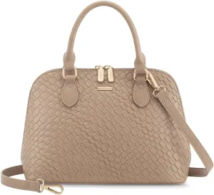 LOVEVOOK Purse for Women Small Crossbody Bags Classic Double Zip Top Handle Dome Satchel Bag