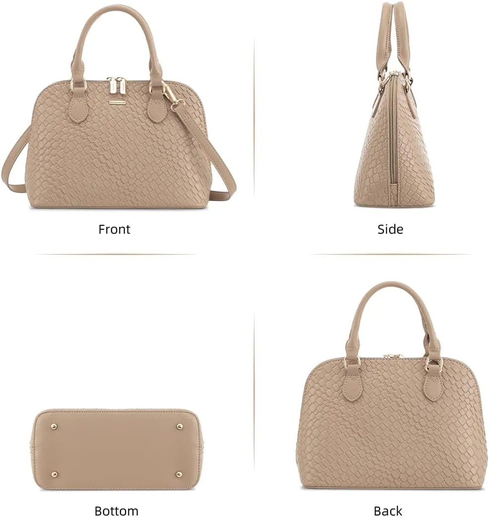 LOVEVOOK Purse for Women Small Crossbody Bags Classic Double Zip Top Handle Dome Satchel Bag