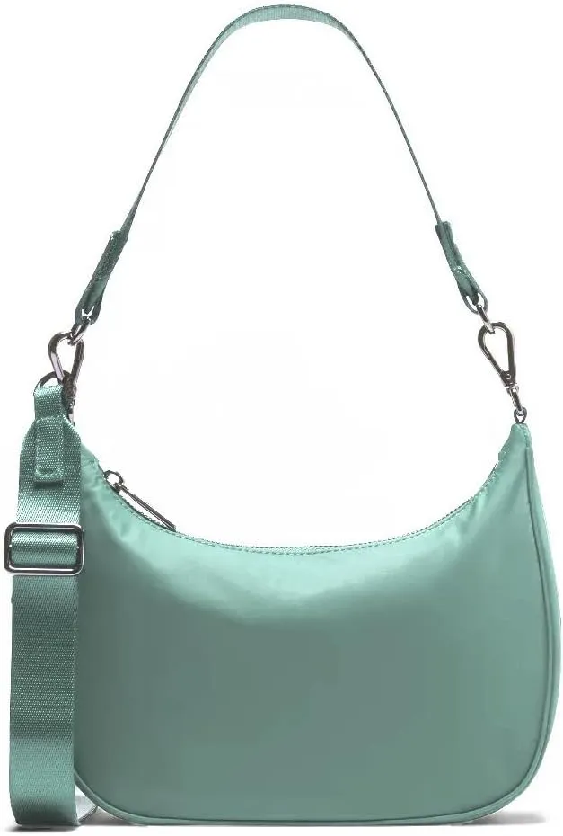 Lushandy Mini Shoulder Bag, Small Crossbody Bag Everyday Purses for Women Crescent Bag Adjustable Sling Hobo Bag