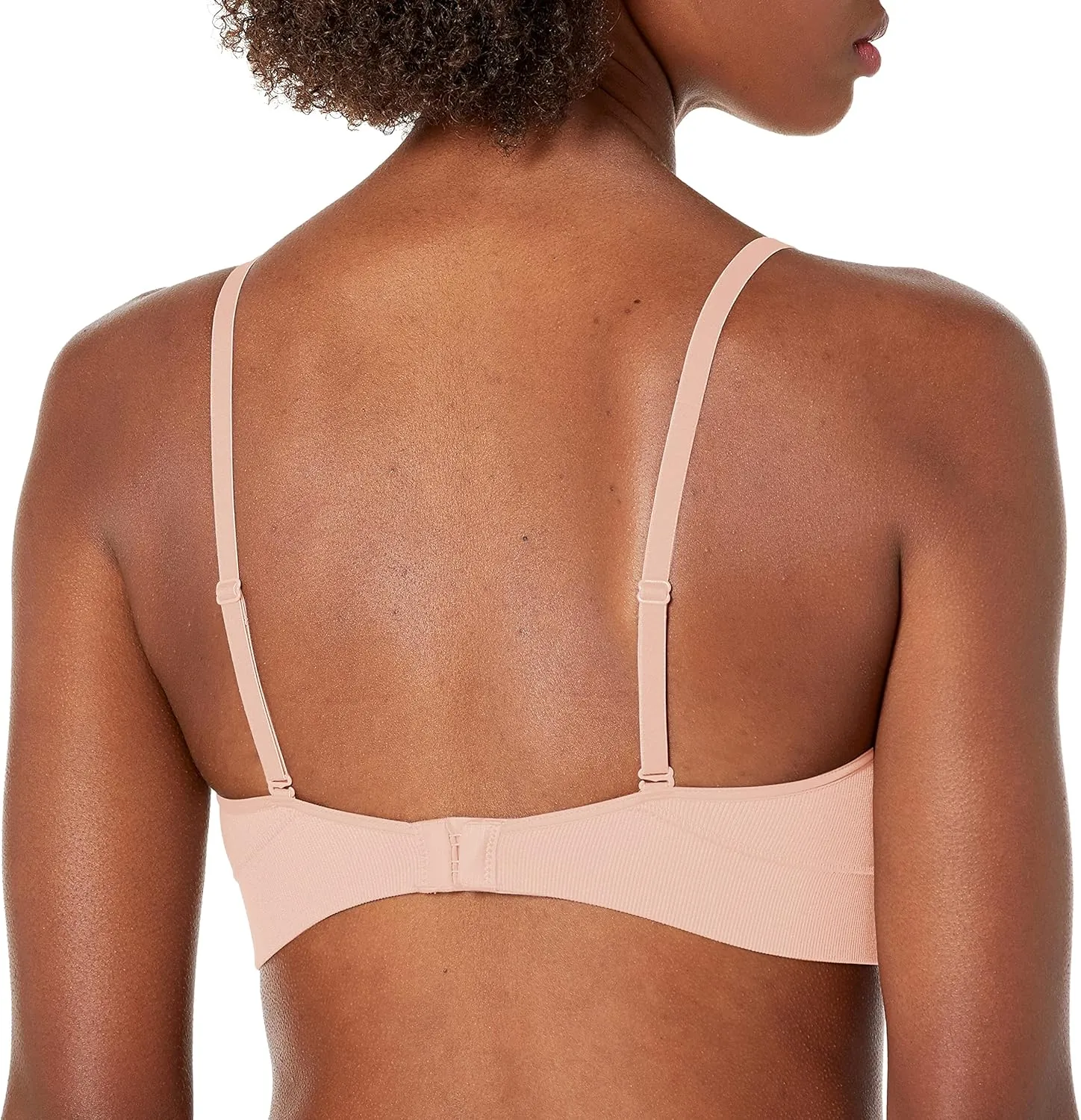 Maidenform Women's M Rib Seamless Bralette, Soft Wireless Pullover Bra, Convertible Straps