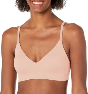 Maidenform Women's M Rib Seamless Bralette, Soft Wireless Pullover Bra, Convertible Straps