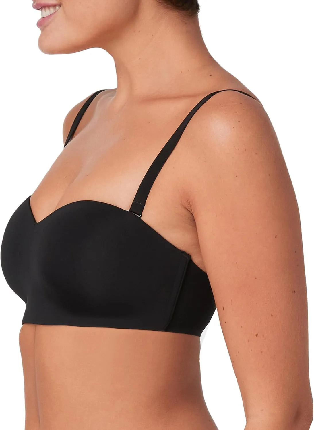 Maidenform Women's Pure Comfort Strapless, Stay-put Wireless, Full-coverage Convertible Bra
