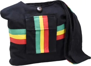 Mandala Crafts Rasta Stripe Hippie Bag Large Hobo Bags for Women - Boho Purse Hobo Crossbody Bags for Women
