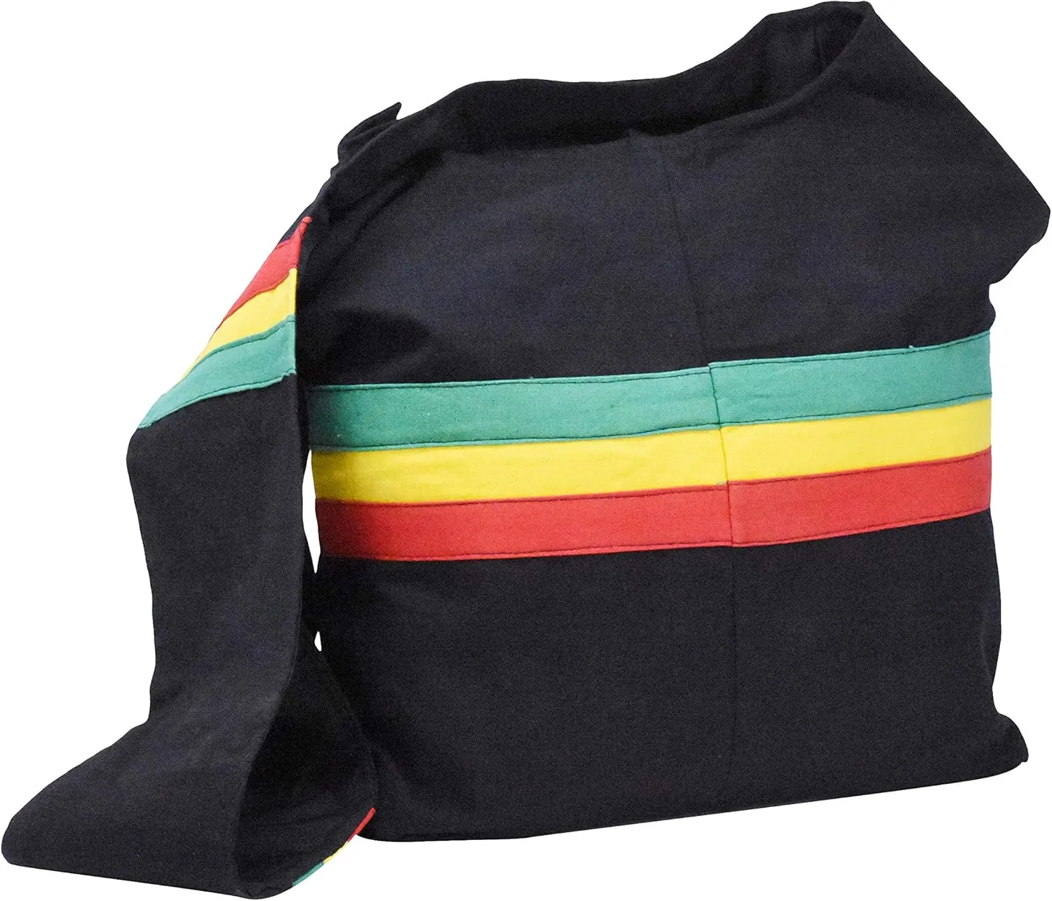 Mandala Crafts Rasta Stripe Hippie Bag Large Hobo Bags for Women - Boho Purse Hobo Crossbody Bags for Women
